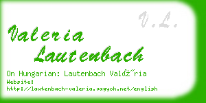 valeria lautenbach business card